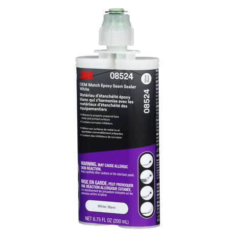 3M OEM Match Epoxy Seam Sealer White 200 ml Cartridge (08524) (7100319307)  - (6Pack) - 2