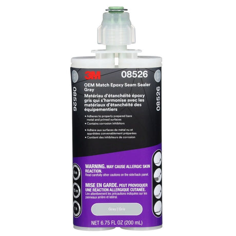 3M OEM Match Epoxy Seam Sealer, Gray, 200 ml Cartridge (08526) (7100319365)  - (6Pack)