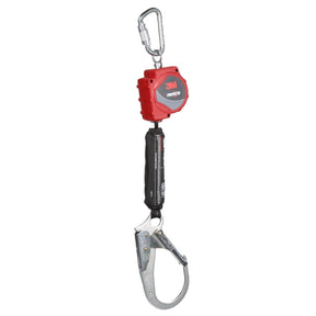 3M 3100515 Protecta Self-Retracting Lifeline with Carabiner, Web, Steel Rebar Hook, 11 ft (7100319947)