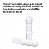 3M 33994 OEM Match Ripple Tip, 1K, Threaded Sealer Nozzle Tip, White (7100321283) (50 Pack) - 10