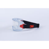 3M GG3101-AF GoggleGear Protective Goggle 3000 Series, Clear Anti-Fog Anti-Scratch Polycarbonate Lens, Cloth Strap, PVC Shroud (7100325034) (1 Pair)  - (10 Pack) - 6