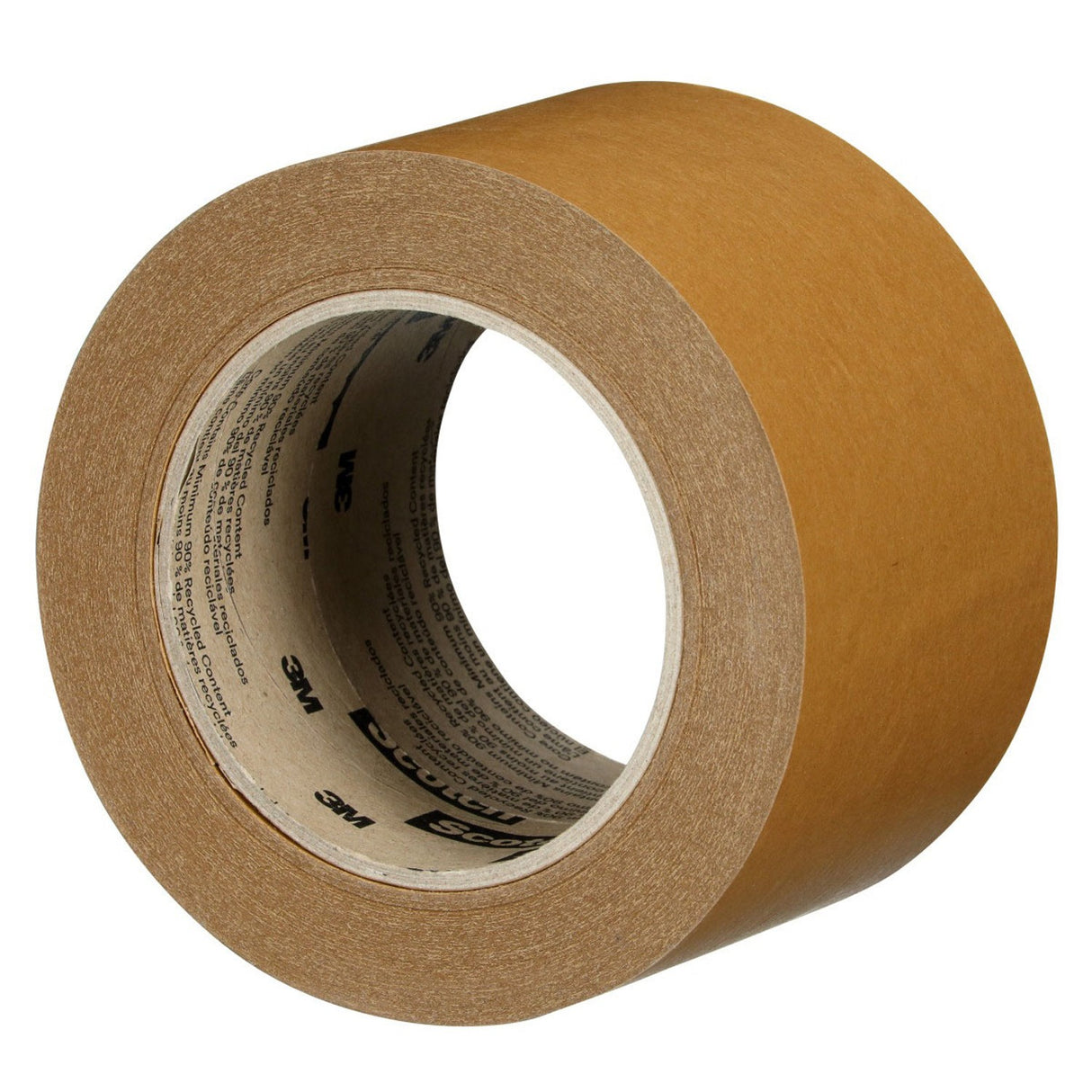 3M 570 Scotch Performance Paper Box Sealing Tape, Brown, 2-13/16 in x 55 yd, 3 in Core (7100332200) - 2
