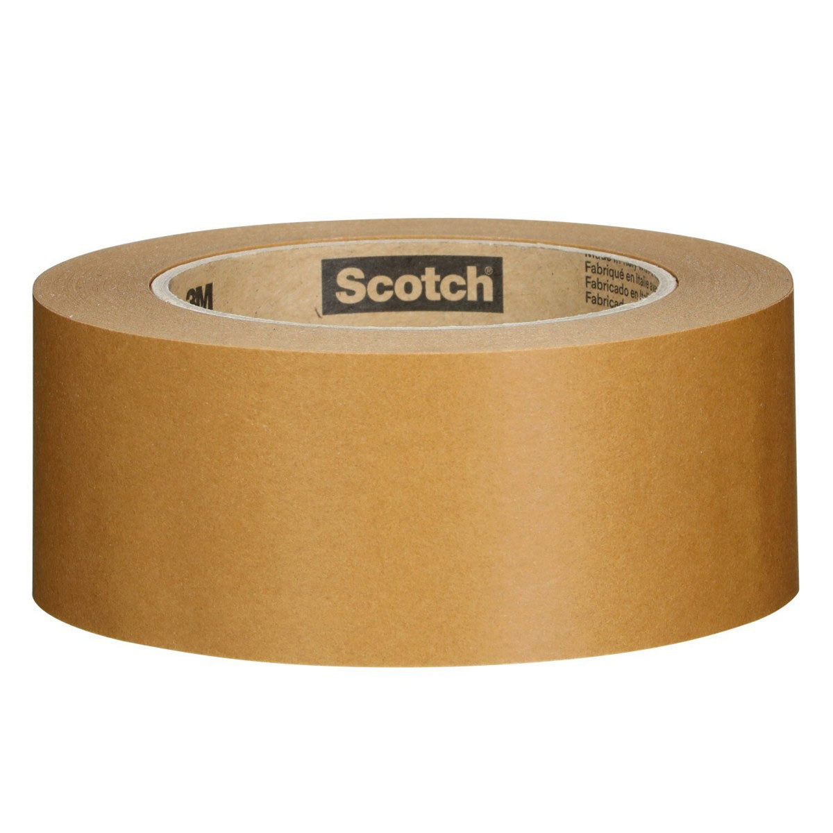 3M 570 Scotch Performance Paper Box Sealing Tape, Brown, 1-29/32 in x 55 yd (48 mm x 50 m), Recycle-Compatible for Packaging (7100333266) - 2
