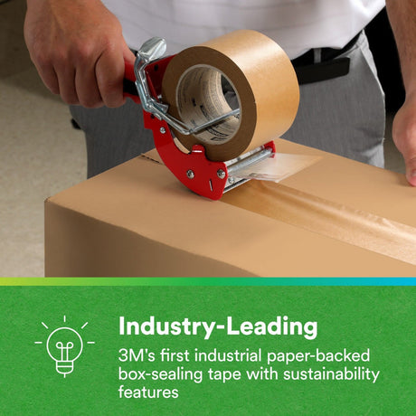3M 570 Scotch Performance Paper Box Sealing Tape, Brown, 1-29/32 in x 547 yd, 3 in Core, Hot Melt Synthetic Rubber Adhesive, Kraft Paper, Recycle-Compatible (7100333333) - 6