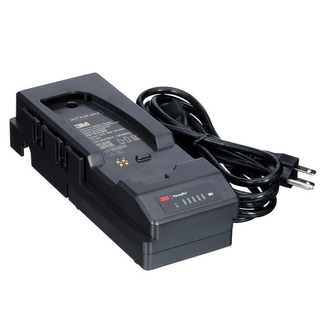 3M TR-342N Versaflo Single Station Battery Charger Kit for TR-300+ PAPR, Black (7100341077) - 3
