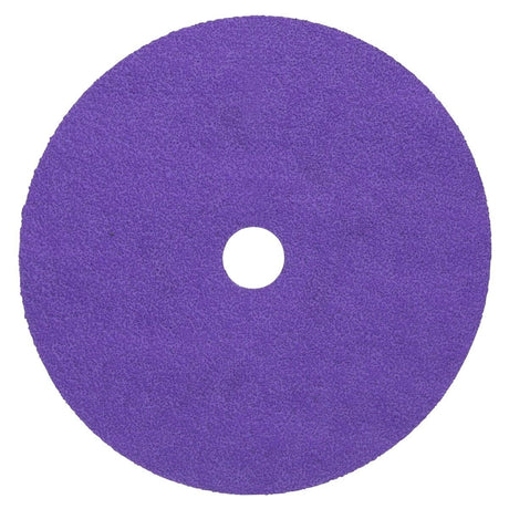 3M 1187C Cubitron Fibre Disc, Center Hole, Precision Shaped Ceramic, 60+, Purple, 9-1/8 in x 7/8 in, Die 912J (7100349569) (100 Pack)