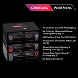 3M 67115 Cubitron Grind Less Weld More Promo Kit, 4-1/2 in Discs, 16 Piece Welding Kit for Cutting, Grinding, Blending, Finishing, Rust Removal, Deburring (7100350489) (16 Pieces) - 8