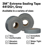 3M 4412G+ Extreme Sealing Tape, Gray, 3 in x 18 yd (7100360887) (3 Pack) - 6