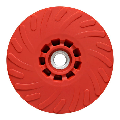 3M 11225 Disc Back-up Pad Ribbed, Extra Hard, Red, 6 in (7100362486) - 2