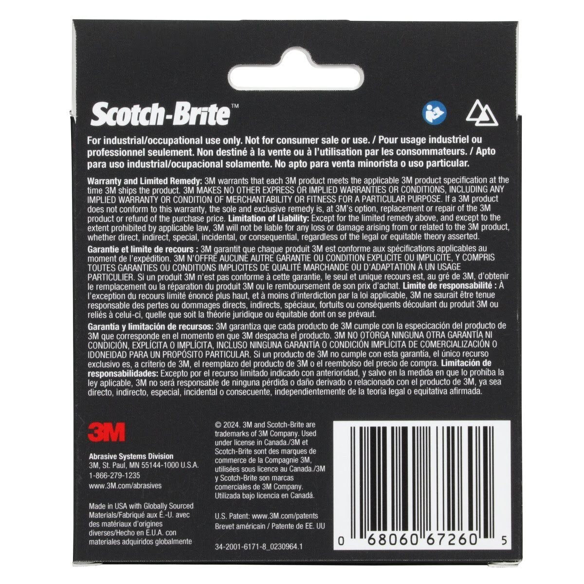 3M Scotch-Brite Precision Heavy Duty Surface Conditioning TN Quick Change Disc Trial Pack, HD-DN, Assorted XCRS 80 Plus and XXCRS 60 Plus, Purple, 4.5 in (7100371492)  - (10Pack) - 3