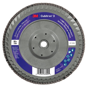 3M 1169F Cubitron 3 Flap Disc, 80+, T29-Conical Quick Change Plastic, 7 in x 5/8 in-11 (7100380504) (5 Pack)