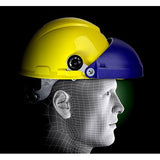 3M Cap Mount Hard Hat Headgear H18, Blue (7000002291) (10 EA/Case) - 3