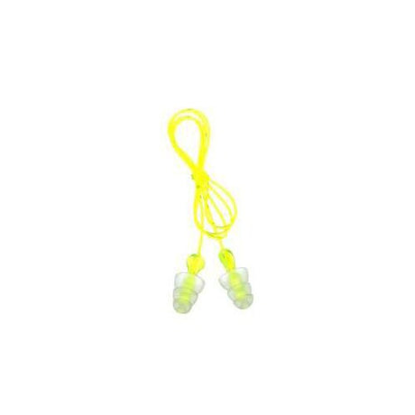 3M P3000 Tri-Flange Earplugs, NRR 26dB, Corded, Resusable (7000127187) - 2